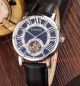 Faux Cartier Watches - White Roman Dial Brown Leather Band (2)_th.jpg